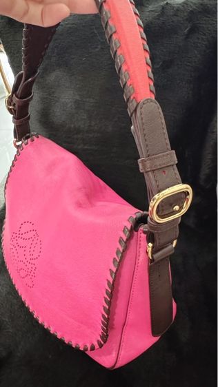 กระเป๋าถือสะพายไหล่ สไตน์บาแกตต์ หนังสีชมพูและแดง Loewe รุ่น Luca Anagram รูปที่ 15