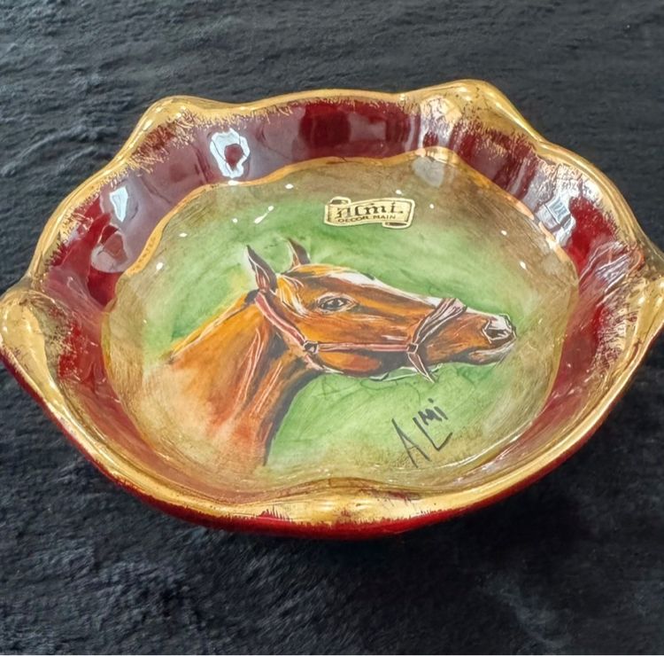  ภาพวาดหัวม้า บนกระเบื้องเคลือบ รูปที่ 4