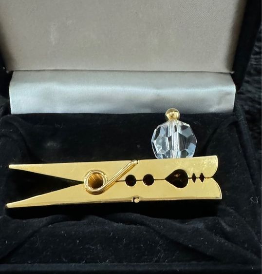 คลิปหนีบชุบทองประดับด้วยคริสตัล SWAROVSKI  รูปที่ 5