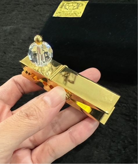 คลิปหนีบชุบทองประดับด้วยคริสตัล SWAROVSKI  รูปที่ 7