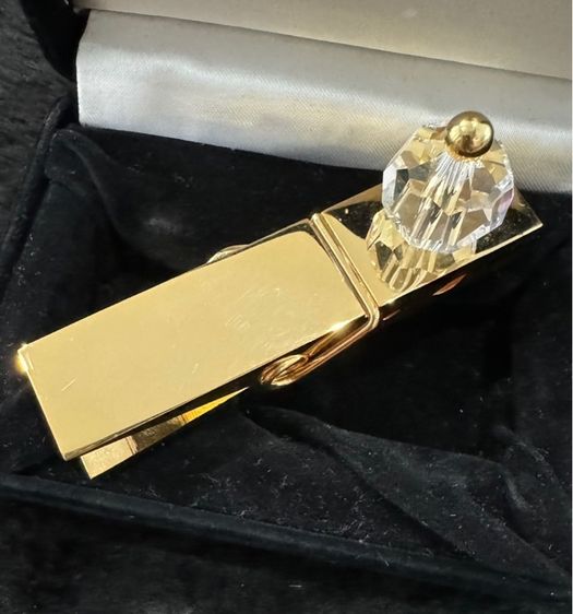 คลิปหนีบชุบทองประดับด้วยคริสตัล SWAROVSKI  รูปที่ 3