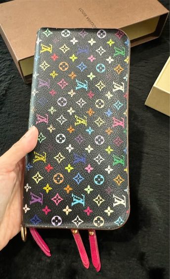 Louis Vuitton Monogram Black Multicolorกระเป๋าสตางค์ หลุยส์ วิตตอง รูปที่ 3
