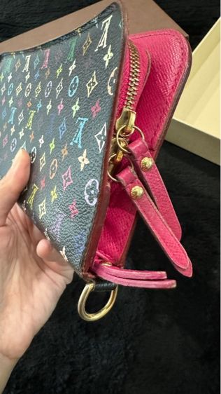 Louis Vuitton Monogram Black Multicolorกระเป๋าสตางค์ หลุยส์ วิตตอง รูปที่ 14