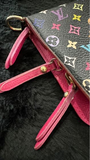 Louis Vuitton Monogram Black Multicolorกระเป๋าสตางค์ หลุยส์ วิตตอง รูปที่ 6