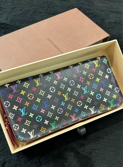 Louis Vuitton Monogram Black Multicolorกระเป๋าสตางค์ หลุยส์ วิตตอง รูปที่ 2