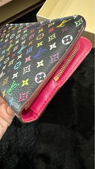 Louis Vuitton Monogram Black Multicolorกระเป๋าสตางค์ หลุยส์ วิตตอง รูปที่ 13