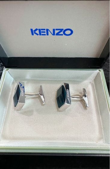 Kenzo cufflinks with Green Gem with box คัฟลิงค์ เคนโซ่ พร้อมกล่อง รูปที่ 6