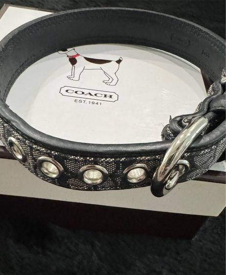 ปลอกคอสุนัข Coach Signature C Leathe รูปที่ 4
