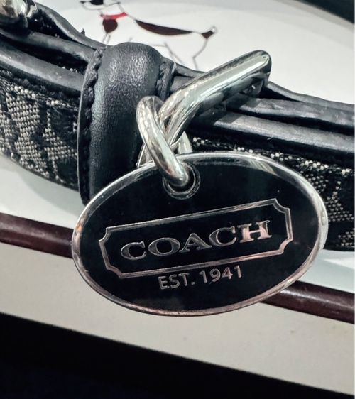 ปลอกคอสุนัข Coach Signature C Leathe รูปที่ 2