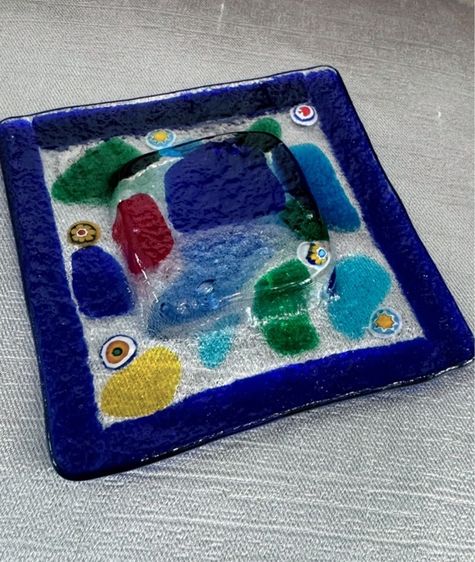 จานแก้วผสมใส่เครื่องประดับ มูราโน่ จาก อิตาลี Murano รูปที่ 4