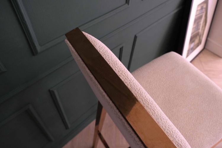 เก้าอี้บาร์ ขาสแตนเลส สี PinkGold เก้าอี้บาร์ Modern Luxury Style รูปที่ 6