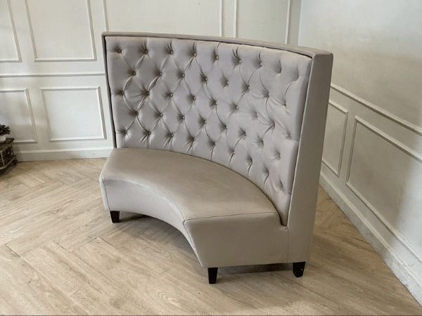 โซฟาหนังทรงโค้ง โซฟาเลานจ์ โซฟาร้านอาหารไนท์คลับ รูปที่ 8