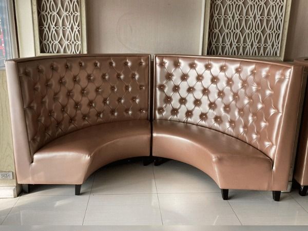 โซฟาหนังทรงโค้ง โซฟาเลานจ์ โซฟาร้านอาหารไนท์คลับ รูปที่ 2