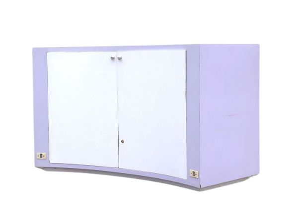 ตู้จิวเวลรี่ ตู้กระจกโชว์สินค้า ทรงโค้งยาว สีม่วง (มี 2 ใบ) รูปที่ 3