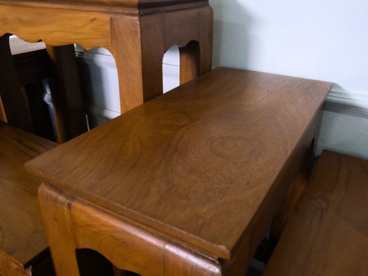 โต๊ะหมู่บูชา หมู่ 9 ไม้สัก 36 cm รูปที่ 6