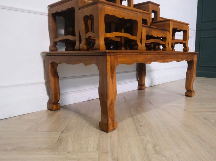 โต๊ะหมู่บูชา หมู่ 9 ไม้สัก 36 cm รูปที่ 4