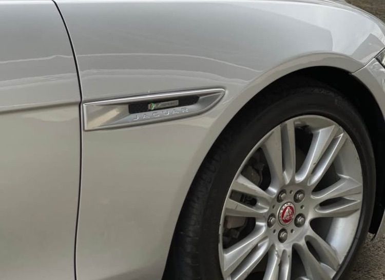 โลโก้ Jaguar หัวเสือ Logo กระจังหน้า Jaguar สีแดง สีดำ ฝาดุมล้อ Jaguar XJ XJL XF F Type XEL XK รูปที่ 18