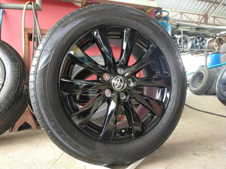 แม็กโตโยต้า ขอบ17 สีอบpowder coat พร้อมยางดันลอป 215 60 17 ปี23 ยางสวยทุกเส้นใส่ revo vigo chr innova อื่นๆ 5 รู 114 รูปที่ 2
