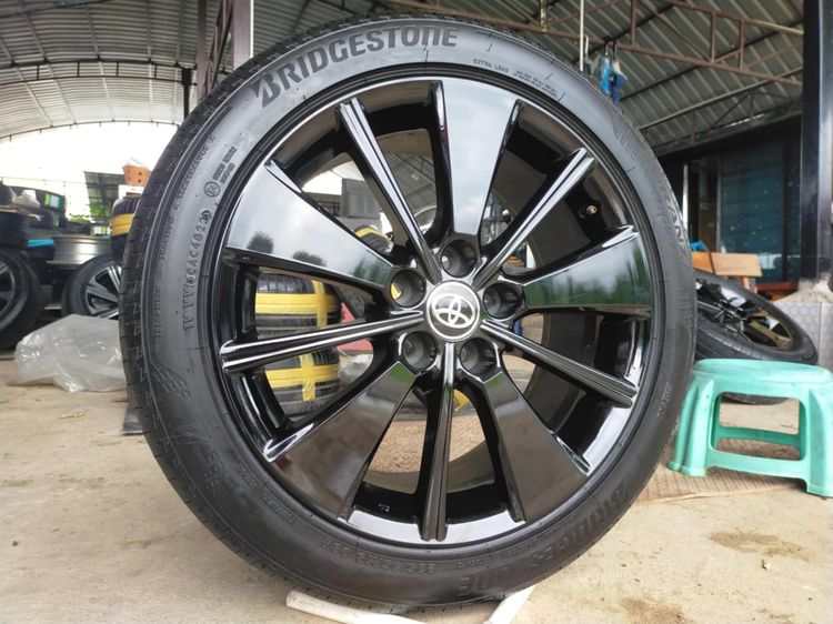 แม็กโตโยต้า ขอบ18 สีอบpowder coat พร้อมยางบริสโตน 235 45 18 ปลายปี23 ใส่ camry crow revo vigo innovaอื่นๆ 5 รู 114 รูปที่ 2