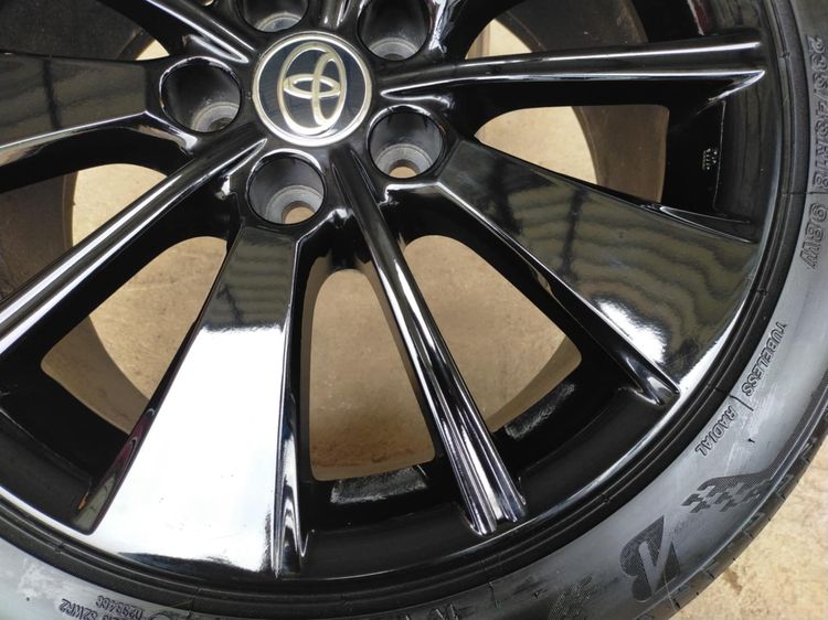 แม็กโตโยต้า ขอบ18 สีอบpowder coat พร้อมยางบริสโตน 235 45 18 ปลายปี23 ใส่ camry crow revo vigo innovaอื่นๆ 5 รู 114 รูปที่ 6