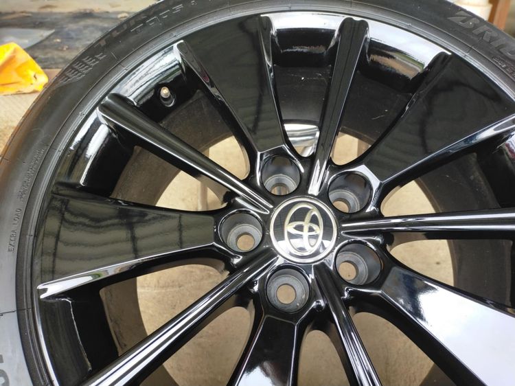 แม็กโตโยต้า ขอบ18 สีอบpowder coat พร้อมยางบริสโตน 235 45 18 ปลายปี23 ใส่ camry crow revo vigo innovaอื่นๆ 5 รู 114 รูปที่ 5