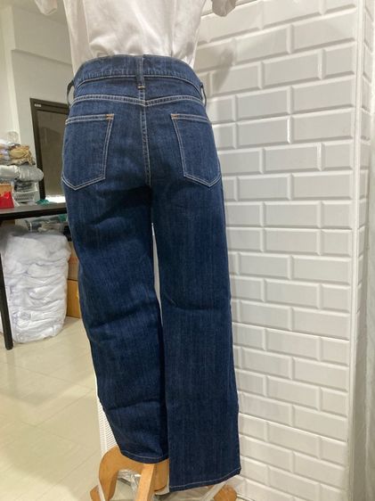 ยีนส์สีเข้มขาตรงsize L รูปที่ 6