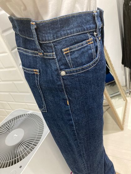 ยีนส์สีเข้มขาตรงsize L รูปที่ 5