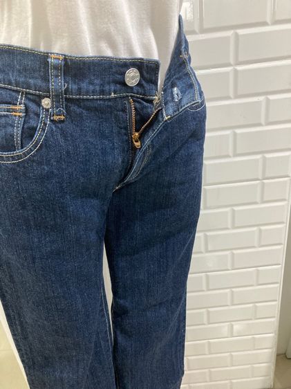 ยีนส์สีเข้มขาตรงsize L รูปที่ 4