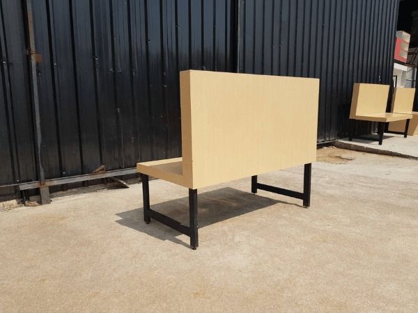 ชุดโต๊ะเก้าอี้ไม้ 4 ที่นั่ง ขาเหล็ก สีดำ รูปที่ 15