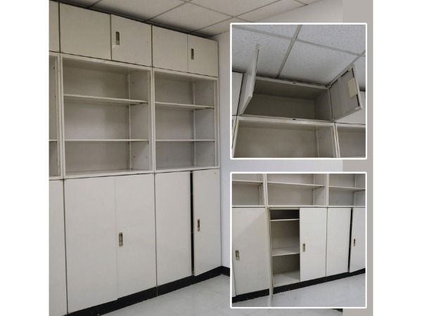 ตู้เหล็กเก็บเอกสาร Okamura ทรงสูง 4 บานเปิด 3 ชั้นวาง