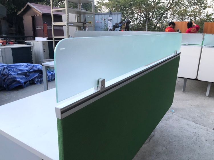 โต๊ะทำงานแอล พร้อมตู้เอกสาร สีเทาอ่อน รูปที่ 8