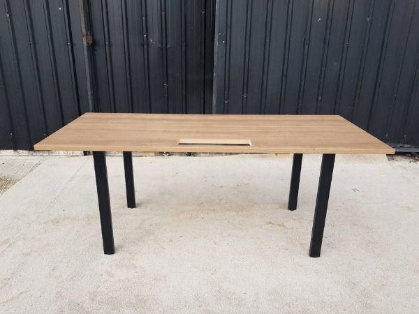 โต๊ะทำงาน ขาเหล็ก ท็อปไม้ 180 cm รูปที่ 11