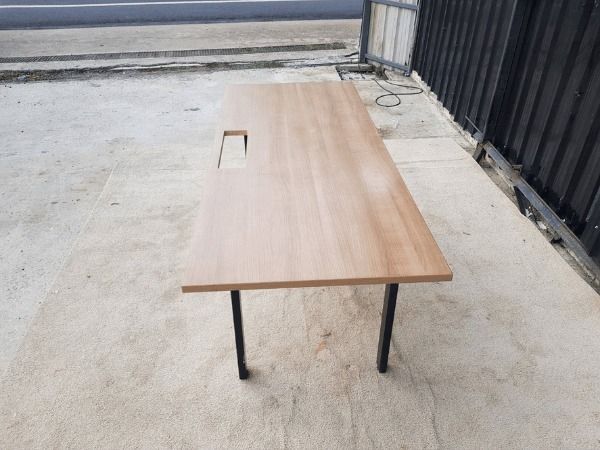 โต๊ะทำงาน ขาเหล็ก ท็อปไม้ 180 cm รูปที่ 13