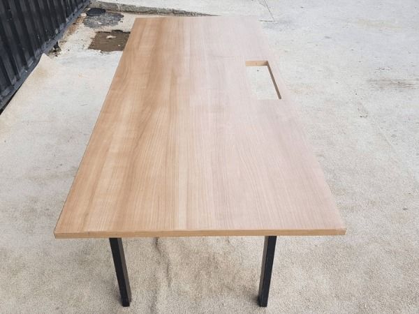 โต๊ะทำงาน ขาเหล็ก ท็อปไม้ 180 cm รูปที่ 12