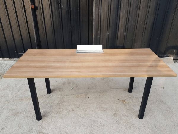 โต๊ะทำงาน ขาเหล็ก ท็อปไม้ 180 cm รูปที่ 3