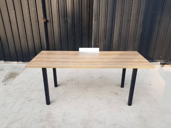 โต๊ะทำงาน ขาเหล็ก ท็อปไม้ 180 cm รูปที่ 10