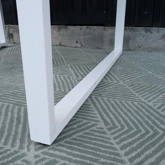 โต๊ะทำงาน 4 ที่นั่ง ท็อปลายไม้ ขาเหล็กสีขาว ขนาด 1.20 เมตร รูปที่ 10