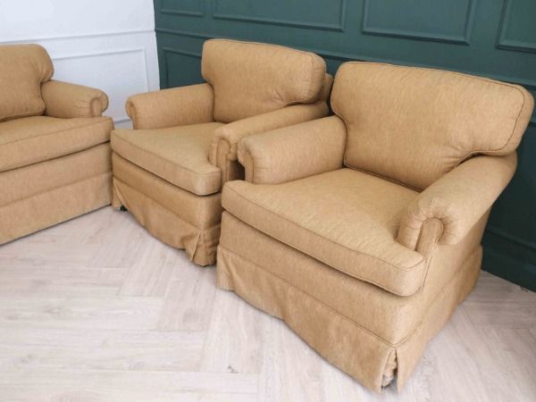 เก้าอี้อาร์มแชร์โครงไม้เบาะผ้าฐานสปริง เฟอร์นิเจอร์โรงแรม No.A 03 รูปที่ 11