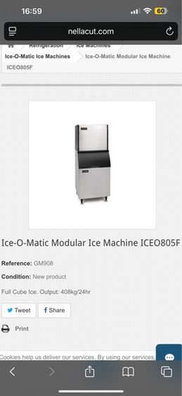 เครื่องทำน้ำแข็ง  ice o matic กับ crystal tips รูปที่ 5