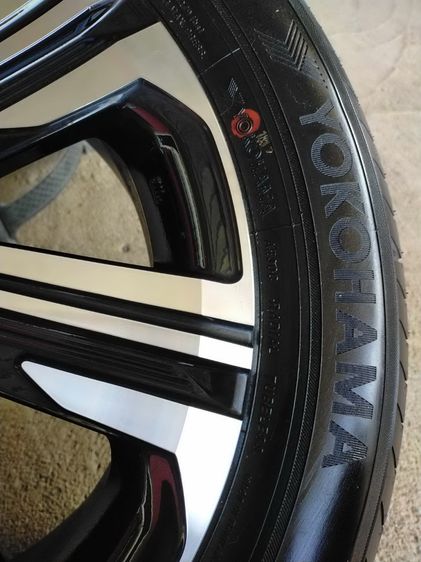 แม็กโตโยต้า ขอบ16 สีเดิม พร้อมยางโยโกฮาม่า 195 60 16 ปี24 ยางสวยทุกเส้นใส่ yaris vios รูปที่ 9