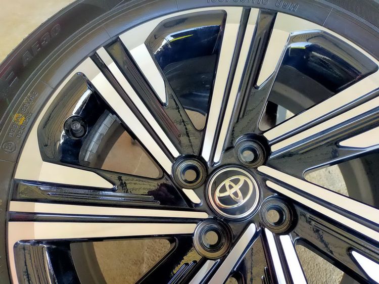 แม็กโตโยต้า ขอบ16 สีเดิม พร้อมยางโยโกฮาม่า 195 60 16 ปี24 ยางสวยทุกเส้นใส่ yaris vios รูปที่ 6