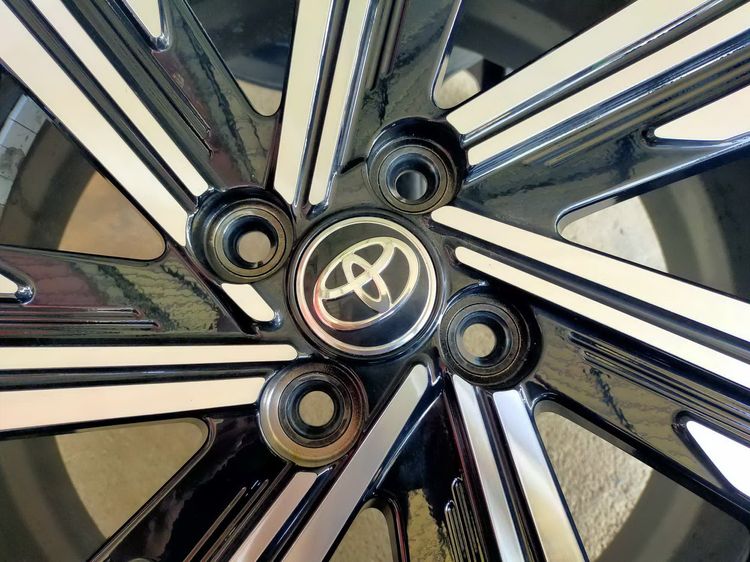 แม็กโตโยต้า ขอบ16 สีเดิม พร้อมยางโยโกฮาม่า 195 60 16 ปี24 ยางสวยทุกเส้นใส่ yaris vios รูปที่ 5