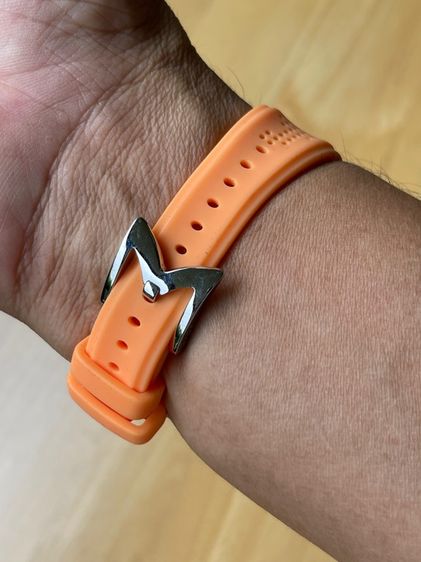 GAGA Milano 702005 Quartz Analog Watch Orange 40 mm Swissmade  รูปที่ 17