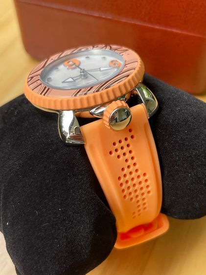 GAGA Milano 702005 Quartz Analog Watch Orange 40 mm Swissmade  รูปที่ 10