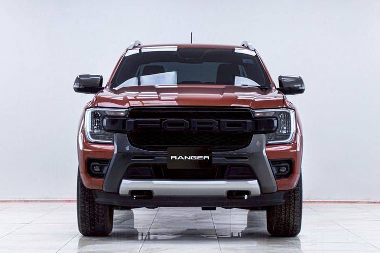 Ford Ranger 2022 2.0 Bi-Turbo Hi-Rider Wildtrak Pickup ดีเซล ไม่ติดแก๊ส เกียร์อัตโนมัติ ส้ม รูปที่ 4