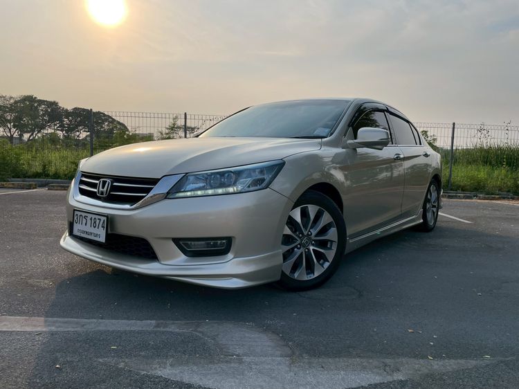 Honda Accord 2014 2.4 EL i-VTEC Sedan เบนซิน ไม่ติดแก๊ส เกียร์อัตโนมัติ บรอนซ์ทอง รูปที่ 2
