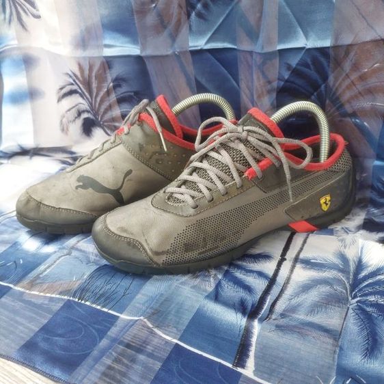 ดำ หนัง PU รองเท้าผ้าใบ UK 7 | EU 40 2/3 | US 7.5 🚘FERRARI : by Pumaแท้ ราคารวมส่ง