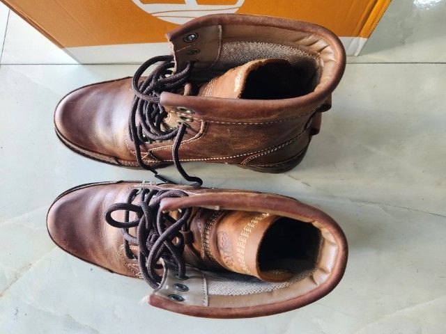 รองเท้าบู้ชชาย timberland size 43 สภาพเหมือนใหม่ ของแท้แข็งแรงทนทาน รูปที่ 11