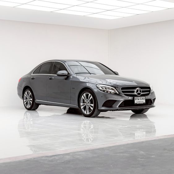 Mercedes-Benz C-Class 2020 C300 Sedan ปลั๊กอินไฮบริด (PHEV) ไม่ติดแก๊ส เกียร์อัตโนมัติ เทา รูปที่ 3