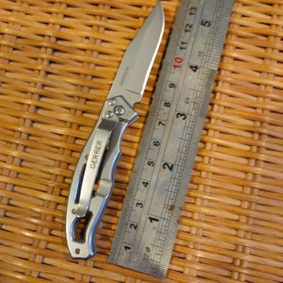 มีดพับ GERBER ขนาดใบ 2นิ้ว ของแท้มือสองสภาพใหม่มาก รูปที่ 4